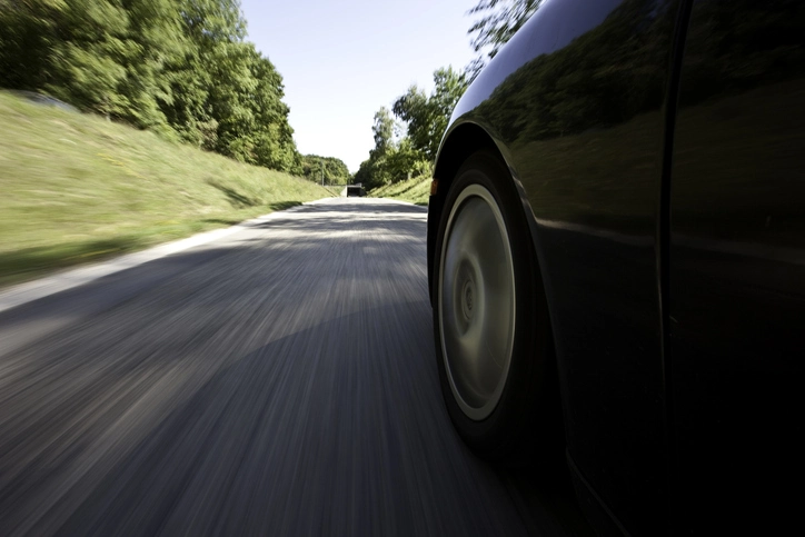 Person Speeding Away